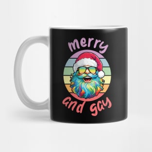 Gay Santa Claus LGBTQ Christmas Merry and Gay Mug